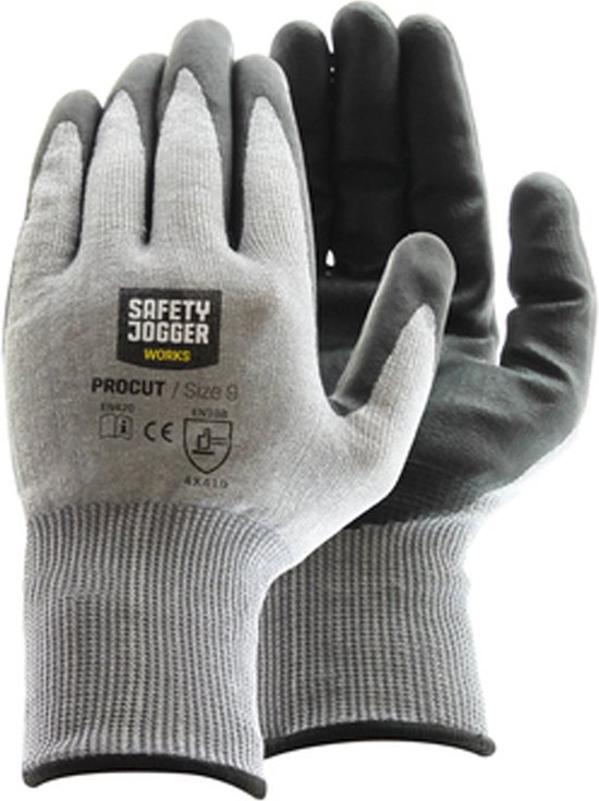 Safety Jogger Handschoen Procut grijs/zwart 3 paar Maat 11