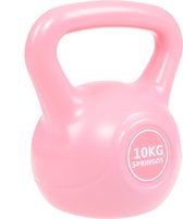 Bol.com Springos PVC Kettle Bell | Kettlebell | Roze | 10 kg aanbieding