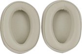 Oorkussens Geschikt Voor Sony WH-H900N / WH-H910N / MDR-100ABN - 2 Stuks - Vervangende Koptelefoon Earpads - Oorkussens Met Noise Cancelling - Zacht Memory Foam - Eiwitleer - Champagne