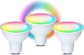 Denver SHL-450 (3 PACK)  - Wifi LED lamp - GU10 - RGB kleuren - Dimbaar - Tuya compatible - Denver Smart Home App - Bedienbaar met Alexa - werkt met Google assistant