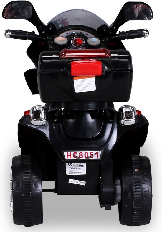 GOPLUS Moto Électrique pour Enfants, Moto à Batteries 12V avec 2 Roues d'Entraînement, Phare pour Tout-petits 3-8 Ans, Bleu - Jeux - Jouets