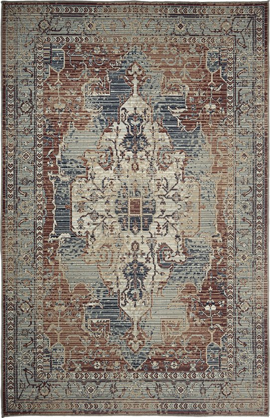 Perzisch tapijt Mintgroen Terracotta 