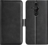 Sony Xperia Pro-I Hoesje - MobyDefend Luxe Wallet Book Case (Sluiting Zijkant) - Zwart - GSM Hoesje - Telefoonhoesje Geschikt Voor: Sony Xperia Pro-I