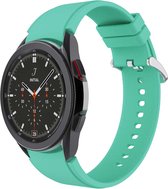 Samsung Galaxy Watch 4 - Luxe Silicone Bandje - Turquoise - Large - 20mm