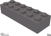 LEGO 2456 Donker blauwgrijs 50 stuks