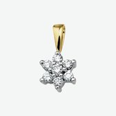 Hanger Ster Diamant 0.24ct H P1 Halo