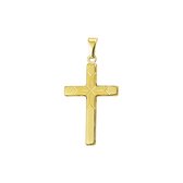 Hanger Kruis Poli/mat Gediamanteerd