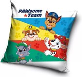 Paw Patrol Pawsome Team with Chase, Rubble, Marshall en Rocky Sierkussens - Kussen - 40 x 40 inclusief vulling - Kussen van Polyester - KledingDroom®
