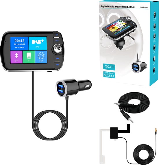 zoom Onhandig Cyberruimte Carkit DAB+ Tuner MP3 Speler Streamer voor Auto of Vrachtwagen | bol.com
