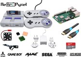 Retro Gaming Set SPyxel - incl Raspberry Pi 3B+, 2x RF Controllers, 2x USB extender, Raspberry Pi power supply, 1.5M HDMI 2.0 cable, 32GB SD