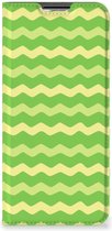 Book Case OPPO A16 | A16s | A54s Telefoonhoesje Waves Green