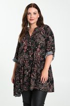 Paprika Dames Tuniek in viscose met kasjmierprint - Blouse - Maat 46