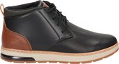 Skechers Evenston Veterschoenen zwart Leer - Maat 48