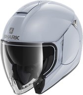 Shark Citycruiser Dual Blank Wit Zilver Glanzend W01 Jethelm XL