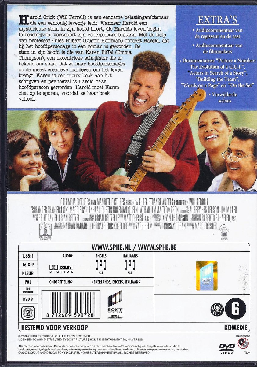 Stranger Than Fiction (Dvd), Queen Latifah Dvds bol afbeelding