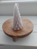 Kerstboom kaars Linnen ( 12 cm)