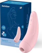 Satisfyer Curvy 2+ Luchtdruk Vibrator voor Vrouwen - Clitoris Stimulator - Koppels Vibrators - Roze