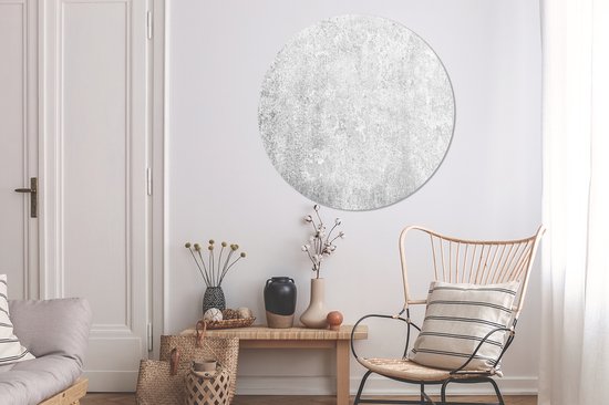 Wall Circle - Wall Circle Indoor - Béton - Grijs - Mur - ⌀ 120 cm - Décoration murale - Peintures Ronds XXL