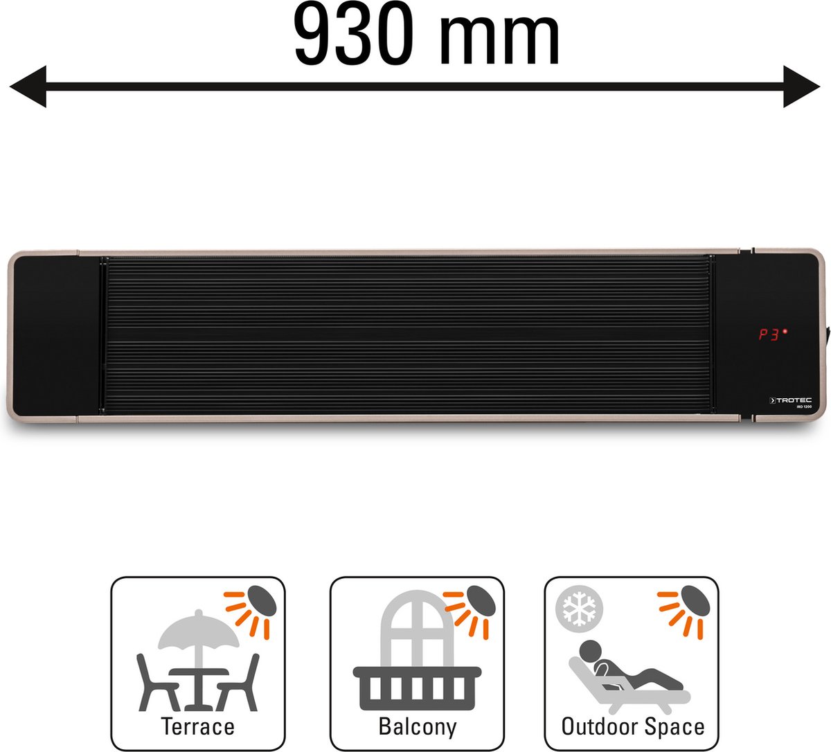 TROTEC Black Heater IRD 1200 | bol.com