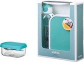 Bol.com Mepal - Campus giftset - Waterfles + lunchbox + fruitbox - Turquoise aanbieding