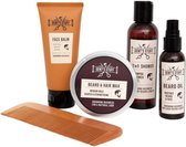 Barber shop set - barber kit - baardverzorging set - barber - kapper set - kapper -  baard set - baard - scheren - baardgroei kit - baardkam - baardolie - gezicht verzorging - sint