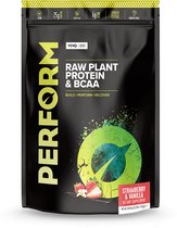 PERFORM Raw Plant Protein & BCAA - Aardbei-Vanille 532g (14 porties)