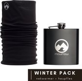 MowMow heupfles + nekwarmer voordeelpack | zwart