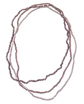 Ketting - Set van 3 - Paarse kraaltjes - Rekbaar - 40 Centimeter - Damesdingetjes