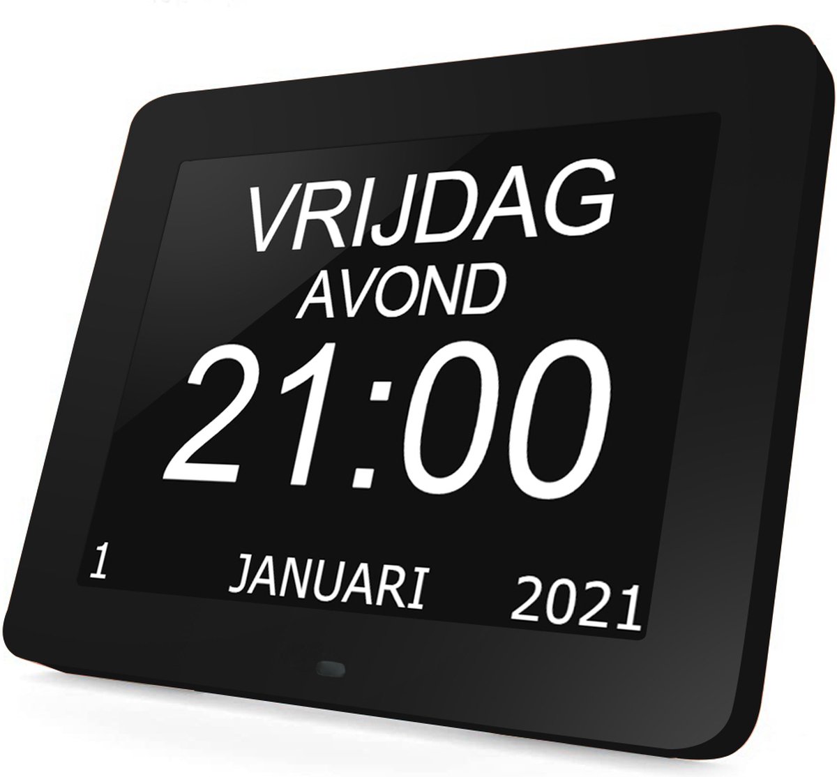 Digitale Dementieklok XL – Kalenderklok met Datum en Dag – Alarmfunctie – Alzheimerklok - 8 inch - Klok Kopen: 1200 Mooie Klokken Digitale Dementieklok XL – Kalenderklok met Datum en Dag – Alarmfunctie – Alzheimerklok - 8 inch - Klok Kopen: 1200 Mooie Klokken
