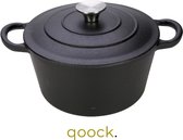 Qoock | Gietijzeren Braadpan | 24cm | Zwart