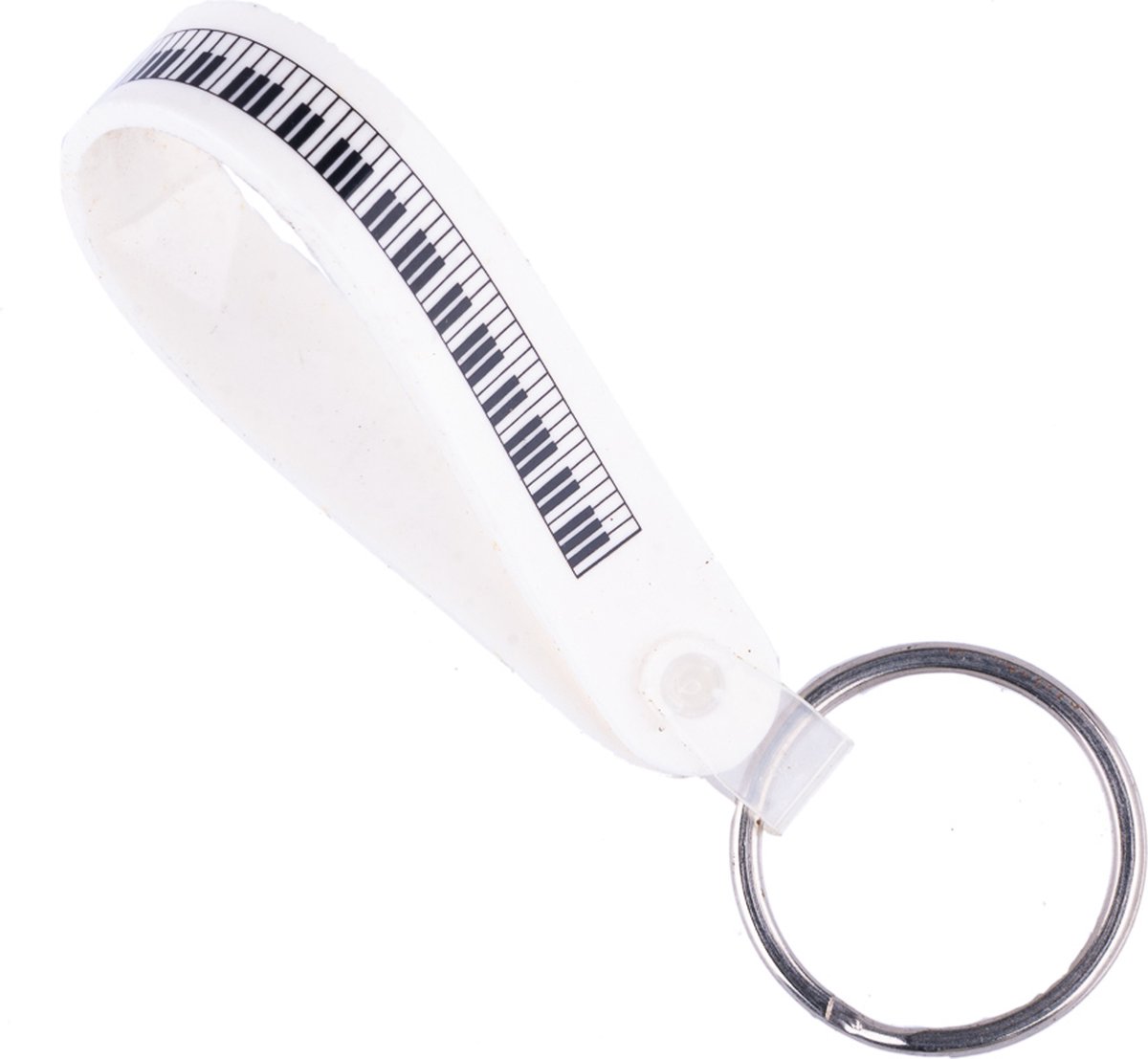 Sleutelhanger met zachte lus, pianotoetsen
