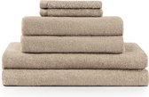 Blumtal Terry Handdoeken Set - 2 x Baddoek & 2 x Handdoek & 2 x Gezichts Handdoekje: Taupe