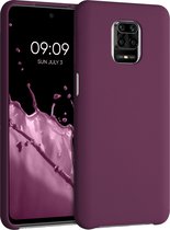 kwmobile telefoonhoesje voor Xiaomi Redmi Note 9S / 9 Pro / 9 Pro Max - Hoesje met siliconen coating - Smartphone case in bordeaux-violet