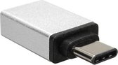 USB C naar USB A - OTG - Adapter - USB 3.0 - GRIJS - o.a. geschikt voor iPad, Macbook en Chromebook - Zilver