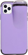 iPhone 11 Pro Max hoesje - iPhone hoesjes - Airpodshoesje - Paars - Backcover - Able & Borret