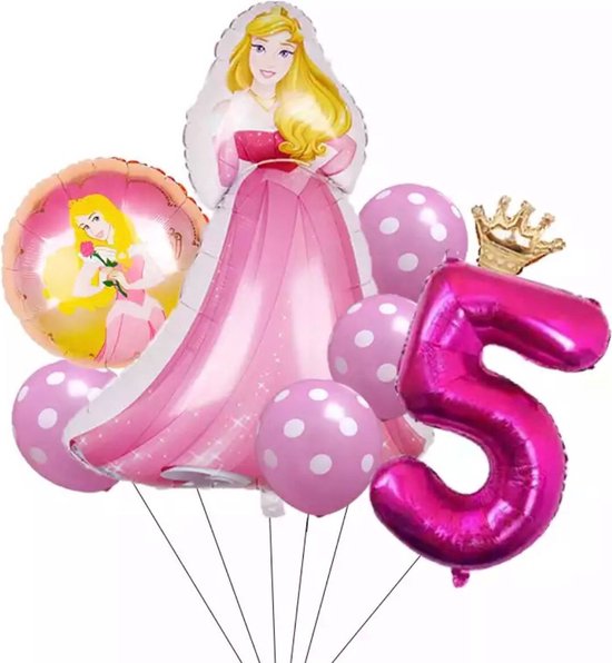 Ballons princesse Disney fête d'anniversaire 8 pièces décorations Enfants  Jouets
