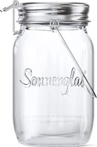 SONNENGLAS Classic 1000ml | De originele solar lamp / solar lantaarn in een mason jar uit Zuid Afrika (incl. USB oplaad functie) | Warm wit | Fair Trade | Bekend van Pro7 Galileo