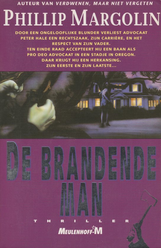 Brandende man