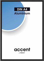 "Nielsen Accent 21x29,7 aluminium zwart DIN A4 52126"