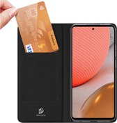 Samsung Galaxy A72 Smart Case met unieke slimme magneet sluiting, inclusief stand functie. Wallet book hoesje in extra luxe TPU leren uitvoering, business kwaliteit