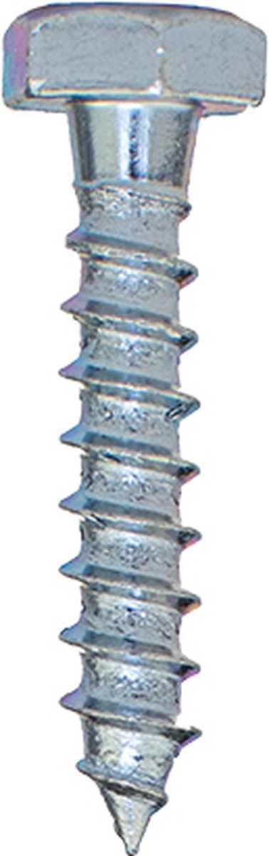 Wovar Houtdraadbouten Verzinkt M6 x 20 mm | Doos 200 stuks