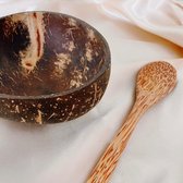 Natuurlijke kokosnoot bowl met lepel | Handgemaakte biologische Coconut shelp | Smoothie bowl Set | Zero Waste Eco Friendly Veganistisch