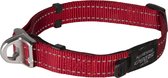Rogz Utility Safety Halsband Rood - Hondenhalsband - 33-48x2.0 cm