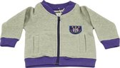 RSC Anderlecht sweatvest peuter Baseball grijs maat 98/104 (3 a 4 jaar)