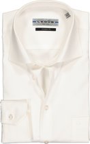 Ledub Modern Fit overhemd mouwlengte 7 - beige - Strijkvrij - Boordmaat: 41