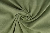 Katoen Jacquard - 150cm breed - Oud groen - 10 meter