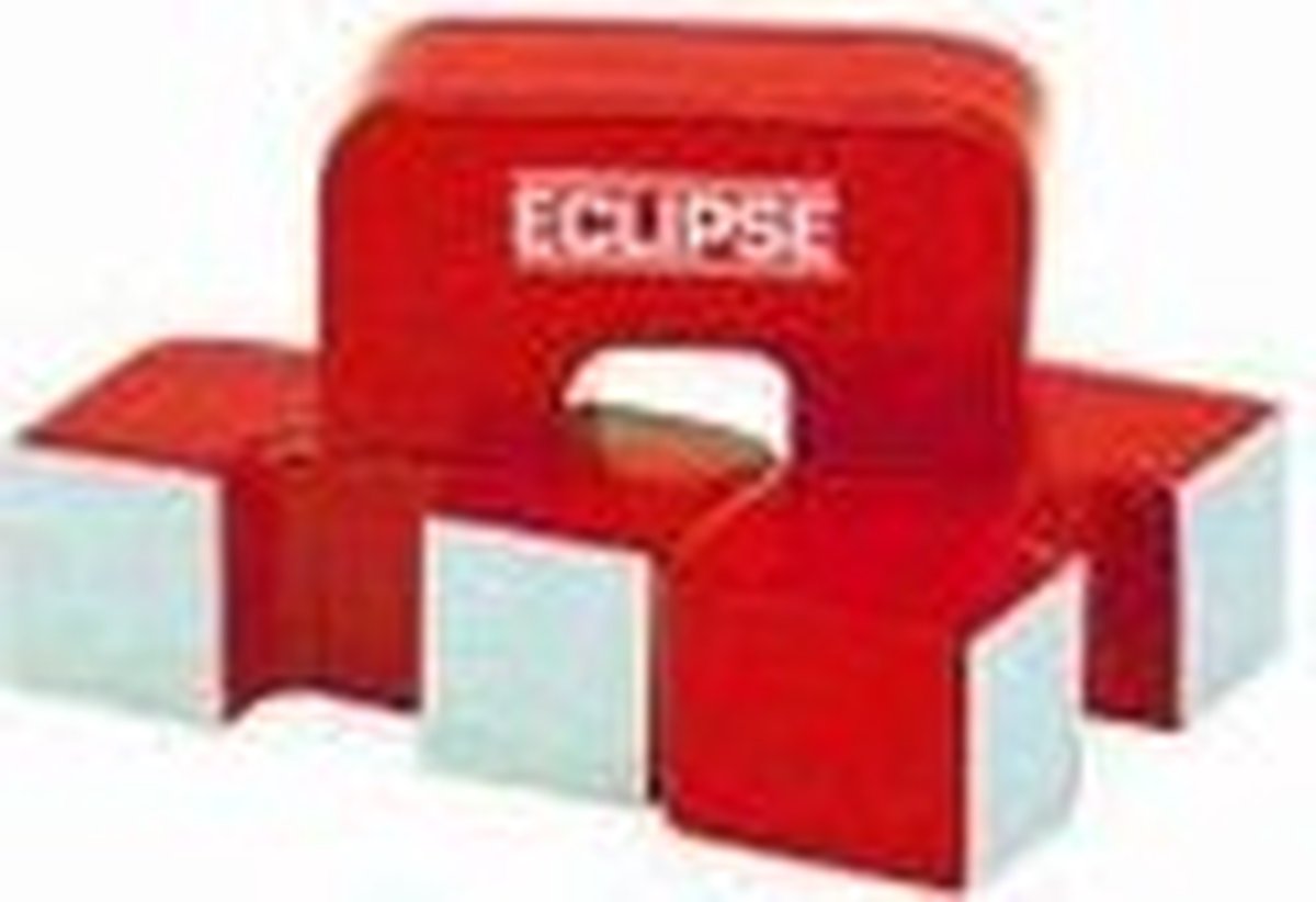 Eclipse, Mini magneetje 22.2x1.1x7.9mm trekkr.0.9kg Alnico, afstand tussen de poten 6,4mm!