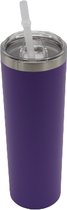 Thermobeker to go skinny 590ml kleur paars
