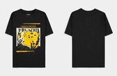 Pokémon Heren Tshirt -L- Pika Punk Zwart