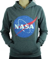 Nasa Hoodie met capuchon - NASA Sweater/trui met kap. Kleur Donkergrijs. Maat M.